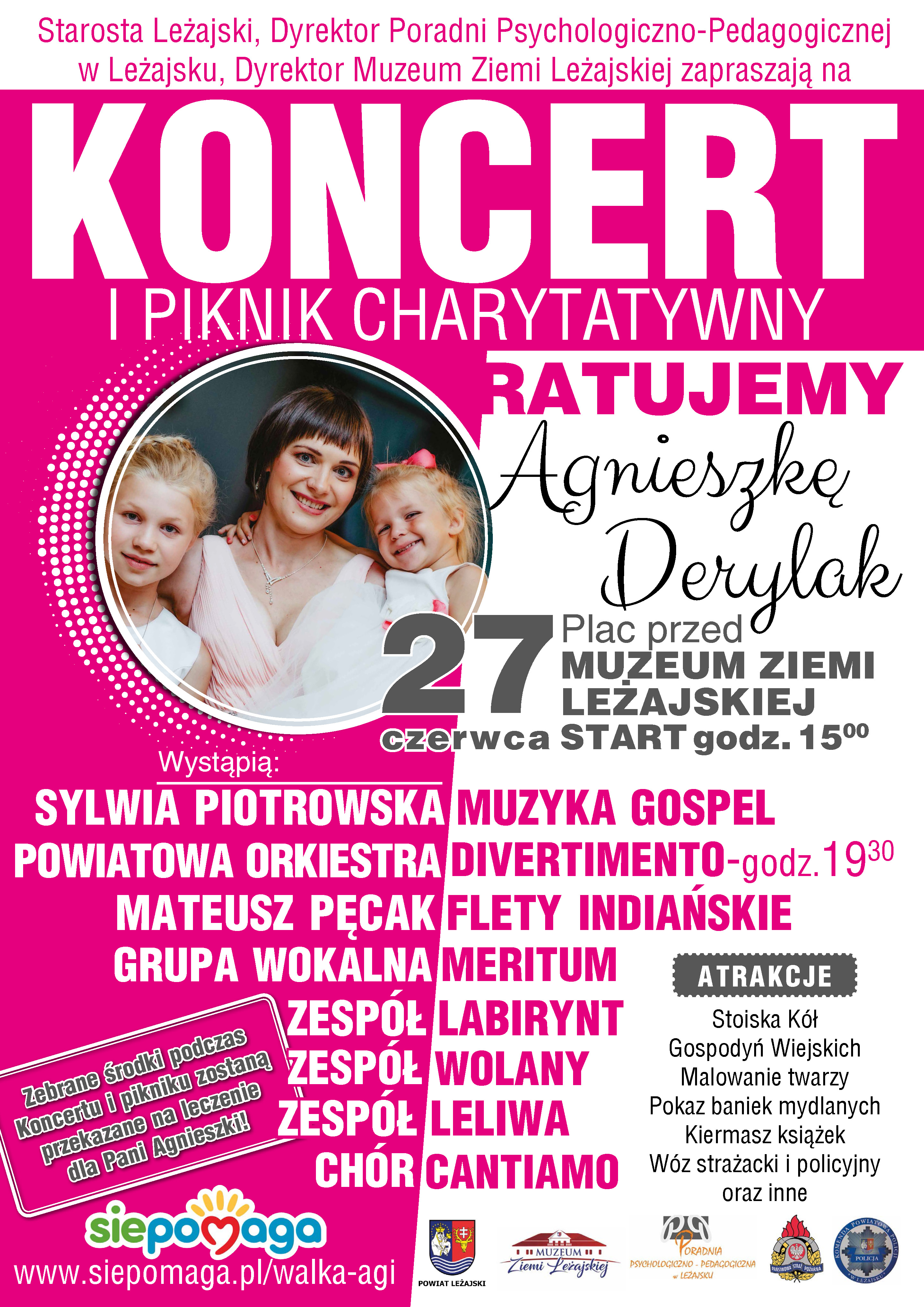 27.06.2021r. - Koncert i Piknik Charytatywny na placu Muzeum Ziemi Leżajskiej