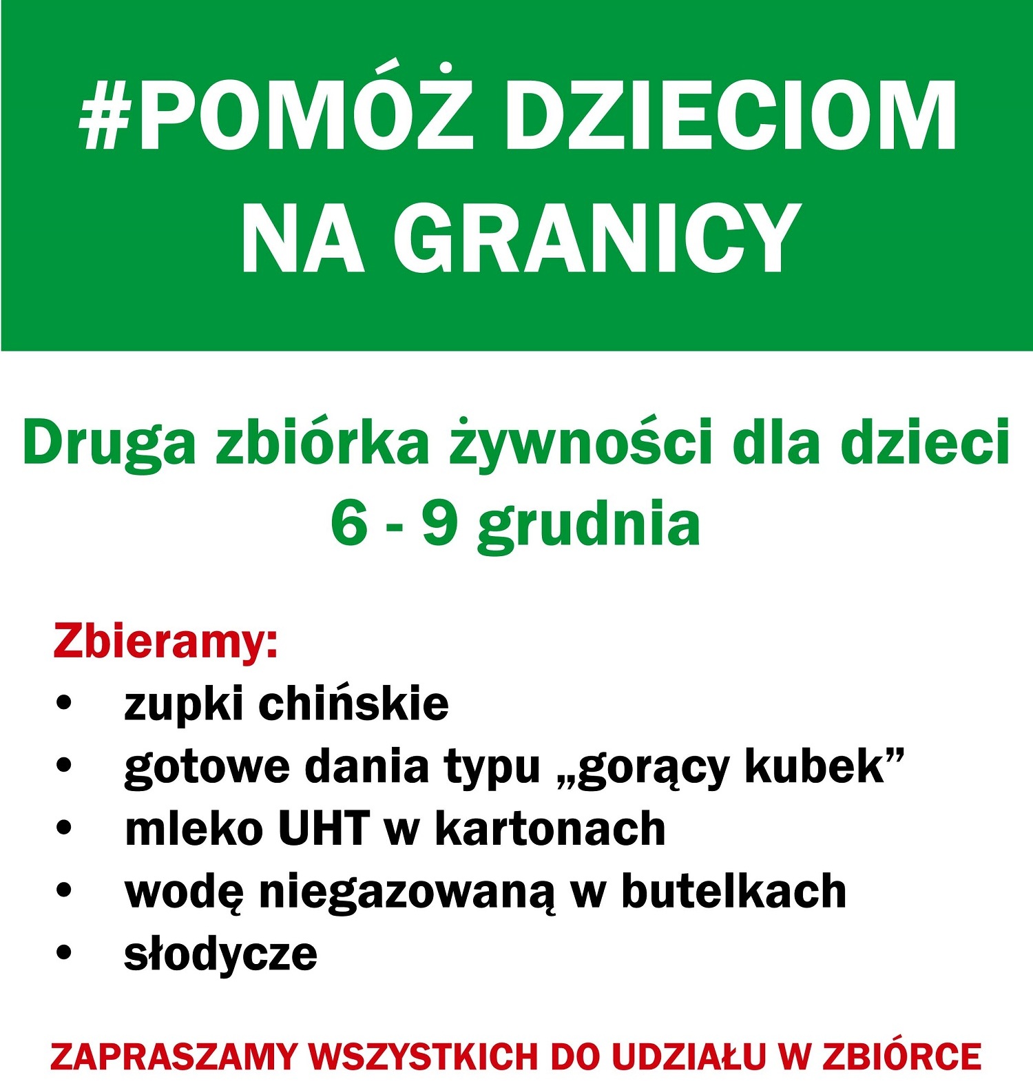 Pomóż dzieciom na granicy